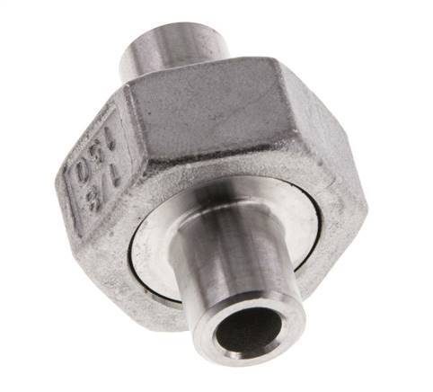 Unión Conector Recto 10.2mm Extremo Soldar Acero Inoxidable Junta Cónica 16bar (224.8psi)