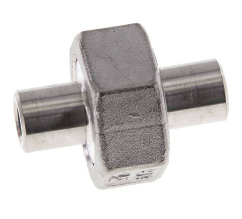 Unión Conector Recto 10.2mm Extremo Soldar Acero Inoxidable Junta Cónica 16bar (224.8psi)