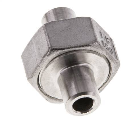Unión Conector Recto 10.2mm Extremo Soldar Acero Inoxidable Junta Cónica 16bar (224.8psi)