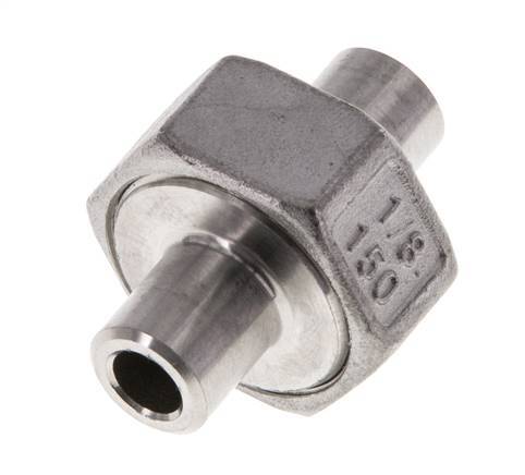 Unión Conector Recto 10.2mm Extremo Soldar Acero Inoxidable Junta Cónica 16bar (224.8psi)