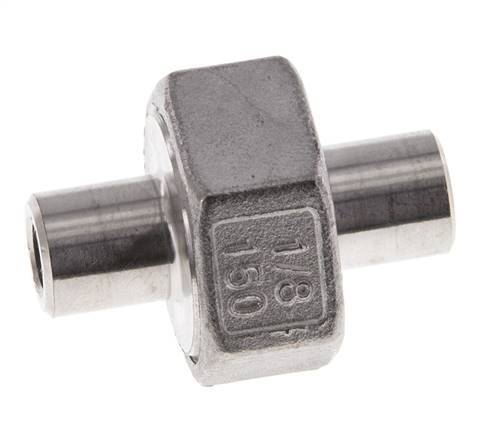 Unión Conector Recto 10.2mm Extremo Soldar Acero Inoxidable Junta Cónica 16bar (224.8psi)