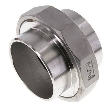 Racor recto de unión 88,9 mm Extremo para soldar Junta cónica de acero inoxidable 16bar (224,8psi)