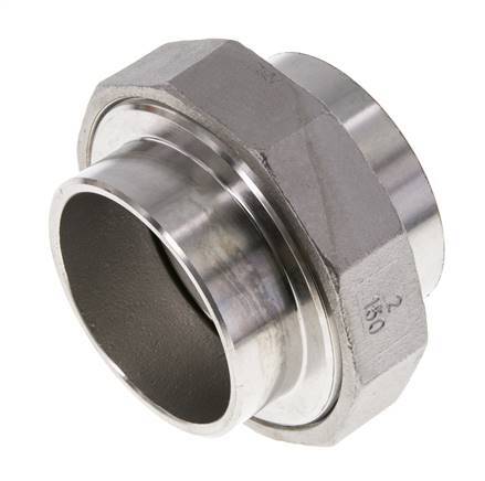 Racor recto de unión 60,3 mm Extremo para soldar Junta cónica de acero inoxidable 16bar (224,8psi)
