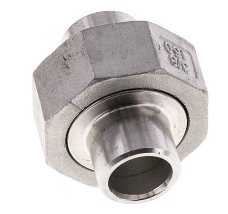 Racor recto de unión 17,2 mm Extremo para soldar Junta cónica de acero inoxidable 16bar (224,8psi)