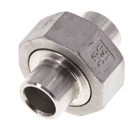 Racor recto de unión 17,2 mm Extremo para soldar Junta cónica de acero inoxidable 16bar (224,8psi)