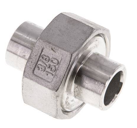 Racor recto de unión 17,2 mm Extremo para soldar Junta cónica de acero inoxidable 16bar (224,8psi)