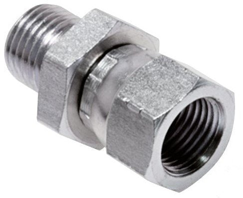 Racor Reductor JIC UNF 1/2''-20 Hembra x G1/4'' Macho Acero Ajustable Cierre HD 275bar (3863.75psi)