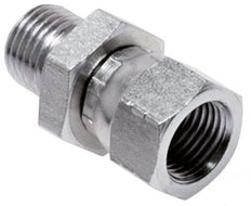 Racor Reductor JIC UNF 1/2''-20 Hembra x G1/4'' Macho Acero Ajustable Cierre HD 275bar (3863.75psi)