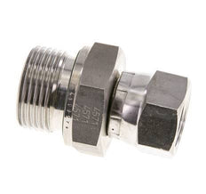 Racor Reductor JIC UNF 3/4''-16 Hembra x G3/4'' Macho Ajustable Acero Inoxidable 250bar (3512.5psi)