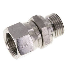 Racor Reductor JIC UNF 7/8''-14 Hembra x G1/2'' Macho Ajustable Acero Inoxidable 210bar (2950.5psi)