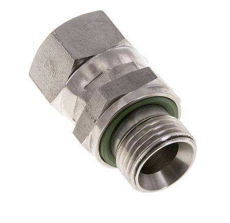 Racor Reductor JIC UNF 7/8''-14 Hembra x G1/2'' Macho Ajustable Acero Inoxidable 210bar (2950.5psi)