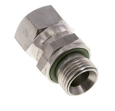 Racor Reductor JIC UNF 7/8''-14 Hembra x G1/2'' Macho Ajustable Acero Inoxidable 210bar (2950.5psi)