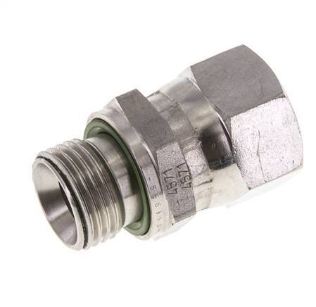 Racor Reductor JIC UNF 7/8''-14 Hembra x G1/2'' Macho Ajustable Acero Inoxidable 210bar (2950.5psi)