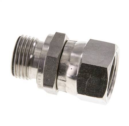Racor Reductor JIC UNF 7/8''-14 Hembra x G1/2'' Macho Ajustable Acero Inoxidable 210bar (2950.5psi)