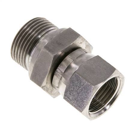 Racor Reductor JIC UNF 7/8''-14 Hembra x G3/4'' Macho Ajustable Acero Inoxidable 250bar (3512.5psi)