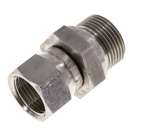 Racor Reductor JIC UNF 7/8''-14 Hembra x G3/4'' Macho Ajustable Acero Inoxidable 250bar (3512.5psi)