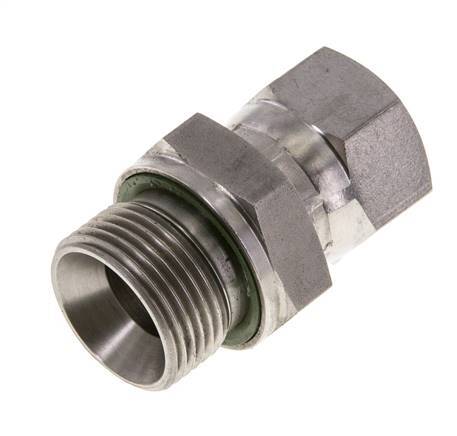 Racor Reductor JIC UNF 7/8''-14 Hembra x G3/4'' Macho Ajustable Acero Inoxidable 250bar (3512.5psi)