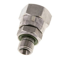 Racor Reductor JIC UNF 3/4''-16 Hembra x G1/4'' Macho Ajustable Acero Inoxidable 275bar (3863.75psi)