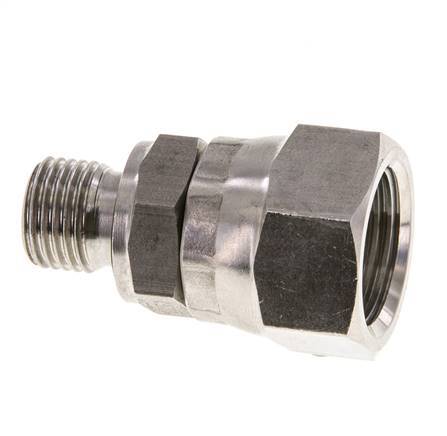 Racor Reductor JIC UNF 3/4''-16 Hembra x G1/4'' Macho Ajustable Acero Inoxidable 275bar (3863.75psi)