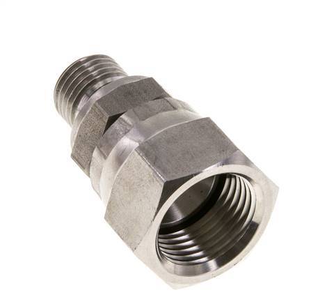 Racor Reductor JIC UNF 3/4''-16 Hembra x G1/4'' Macho Ajustable Acero Inoxidable 275bar (3863.75psi)