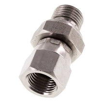 Racor Reductor JIC UNF 1/2''-20 Hembra x G1/4'' Macho Ajustable Acero Inoxidable 275bar (3863.75psi)