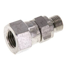 JIC Reducing Nipple UNF 7/16''-20 Female x G1/8'' Male Adjustable Stainless Steel 310bar (4355.5psi)