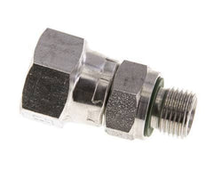 JIC Reducing Nipple UNF 7/16''-20 Female x G1/8'' Male Adjustable Stainless Steel 310bar (4355.5psi)