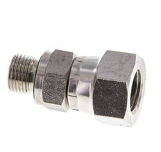 JIC Reducing Nipple UNF 7/16''-20 Female x G1/8'' Male Adjustable Stainless Steel 310bar (4355.5psi)