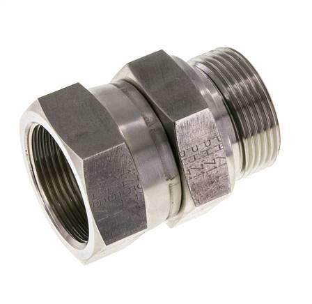 Racor Reductor JIC UN 1-5/8''-12 Hembra x G1 1/4'' Macho Ajustable Acero Inoxidable 140bar (1967.0psi)