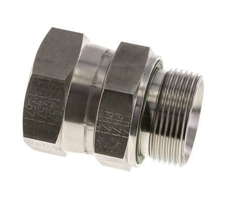 Racor Reductor JIC UN 1-5/8''-12 Hembra x G1 1/4'' Macho Ajustable Acero Inoxidable 140bar (1967.0psi)