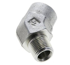 Racor en ángulo de 45 grados 3/8'' NPT macho x hembra Acero 210bar (2950,5psi)
