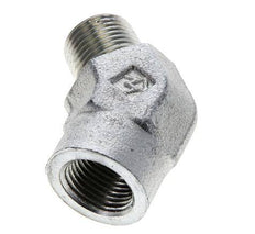 Racor en ángulo de 45 grados 3/8'' NPT macho x hembra Acero 210bar (2950,5psi)