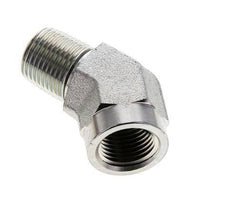 Racor acodado de 45 grados 1/2'' NPT macho x hembra Acero 210bar (2950,5psi)