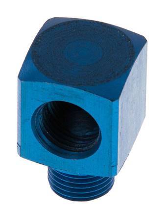 90deg Angled Fitting G1/8'' Male x Female Aluminium 16bar (224.8psi) [2 Pieces]