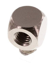 90deg Angled Fitting M5 Male x Female Nickel-plated Brass 16bar (224.8psi) [5 Pieces]