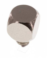 90deg Angled Fitting M5 Male x Female Nickel-plated Brass 16bar (224.8psi) [5 Pieces]