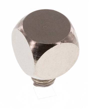 90deg Angled Fitting M5 Male x Female Nickel-plated Brass 16bar (224.8psi) [5 Pieces]