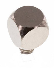 90deg Angled Fitting M5 Male x Female Nickel-plated Brass 16bar (224.8psi) [5 Pieces]