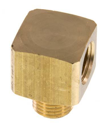 90deg Angled Fitting G1/4'' Male x Female Brass 16bar (224.8psi) [2 Pieces]
