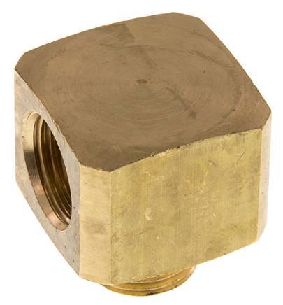 Racor acodado 90deg G1/2'' Macho x Hembra Latón 16bar (224.8psi)