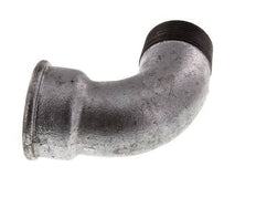 Racor acodado 90deg 1 1/2'' Macho R x Hembra Rp Corto Hierro Fundido 25bar (351.25psi)