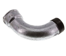 Racor acodado de 90 grados 2'' macho R x hembra Rp hierro fundido largo 25bar (351.25psi)