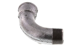 Racor acodado de 90 grados 1'' macho R x hembra Rp hierro fundido largo 25bar (351.25psi)