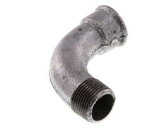 Racor acodado de 90 grados 1'' macho R x hembra Rp hierro fundido largo 25bar (351.25psi)