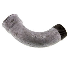 Racor acodado de 90 grados 1 1/4'' macho R x hembra Rp hierro fundido largo 25bar (351.25psi)