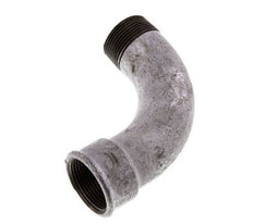 Racor acodado de 90 grados 1 1/4'' macho R x hembra Rp hierro fundido largo 25bar (351.25psi)