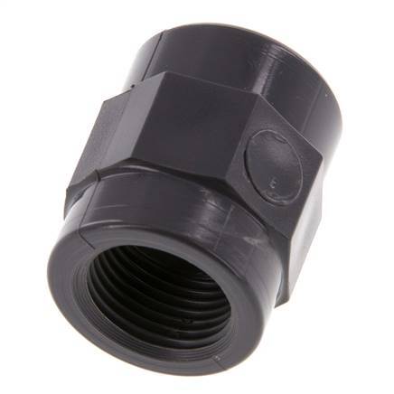 Socket Rp3/8'' Female PVC-U 16bar (224.8psi) EN 1452-3 [5 Pieces]