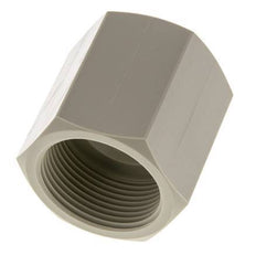 Enchufe G1 1/4'' Hembra Polipropileno (pp) 10bar (140.5psi) FDA 50mm Hex.