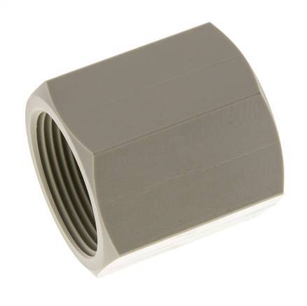 Enchufe G1 1/4'' Hembra Polipropileno (pp) 10bar (140.5psi) FDA 50mm Hex.