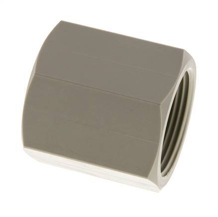 Enchufe G1 1/4'' Hembra Polipropileno (pp) 10bar (140.5psi) FDA 50mm Hex.